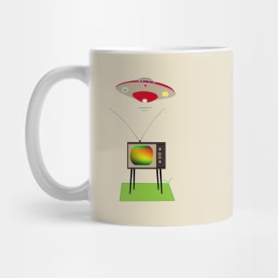 television and aliens Mug